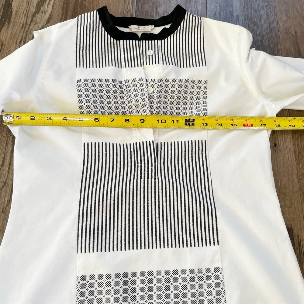 Edun Grid Print Tunic Xs - image 7